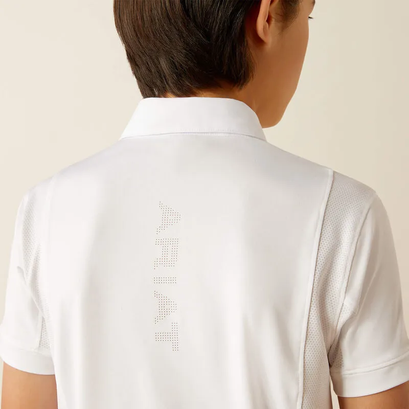 Ariat Youth Tek Show Shirt - White-4