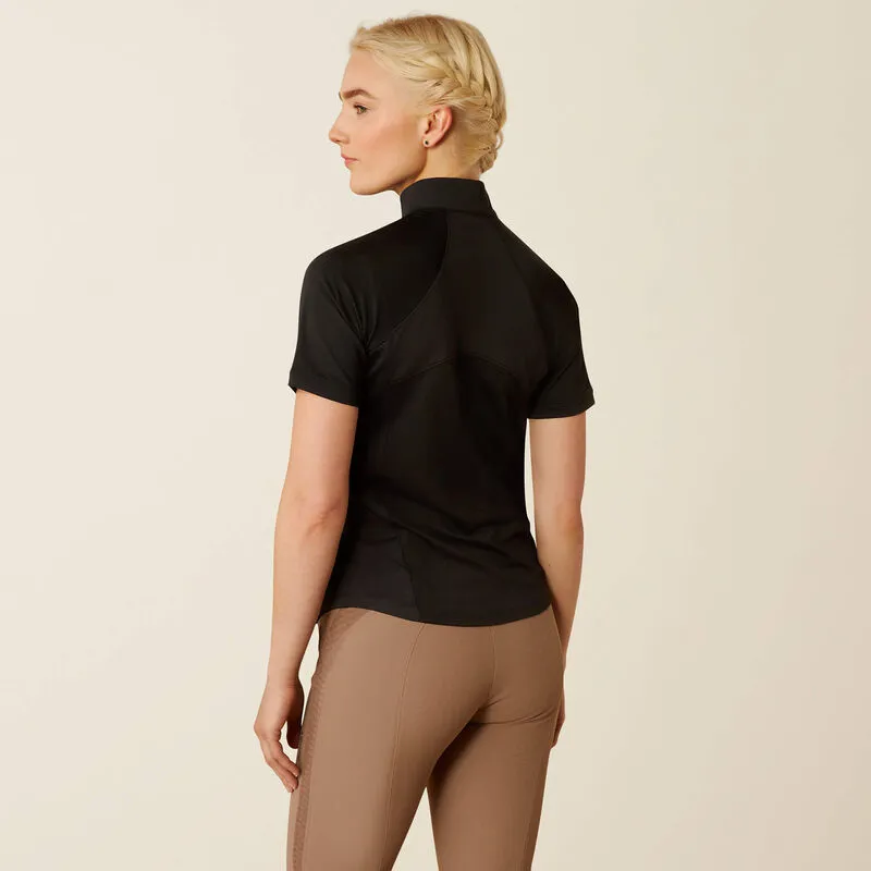Ariat Womens Soquel 1/4 Zip Baselayer - Black-1