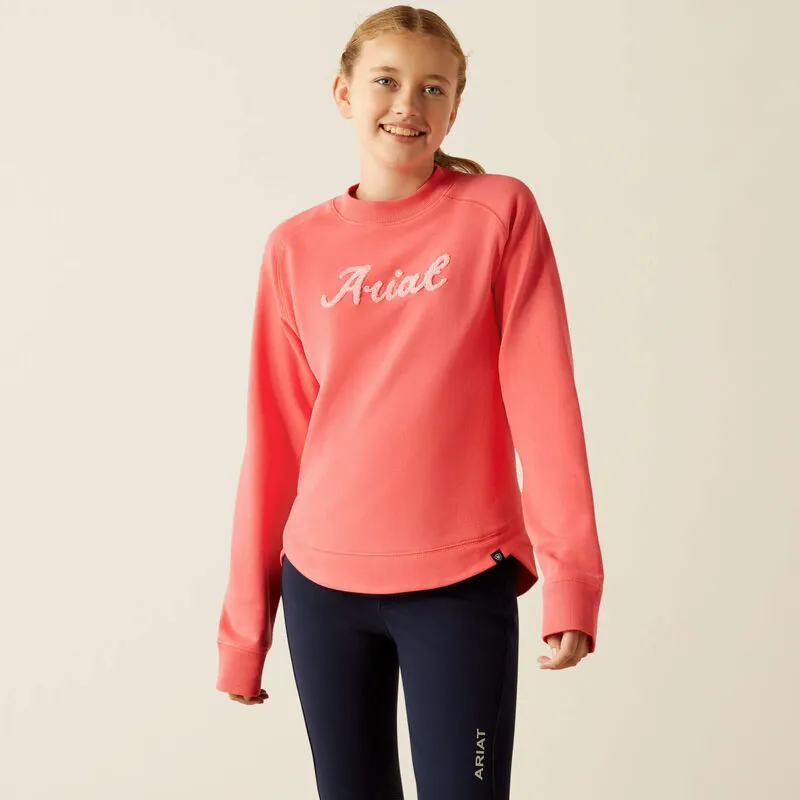 Ariat Youth Benicia Sweatshirt - Coral Paradise