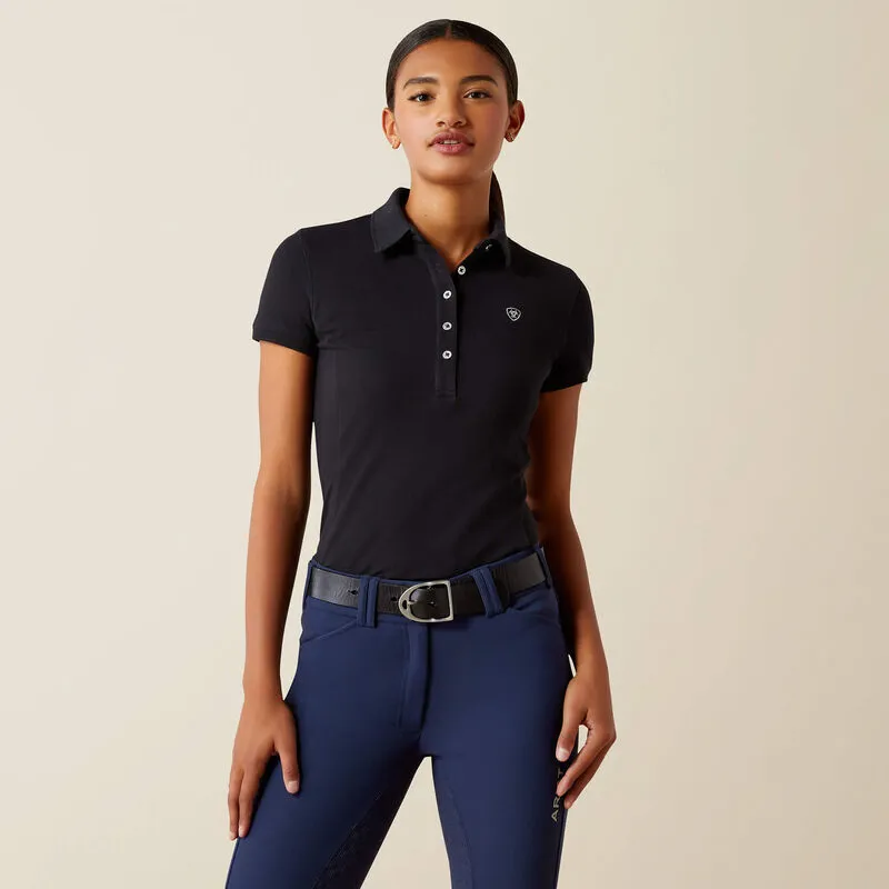 Ariat Womens Prix 3.0 Polo Top - Black
