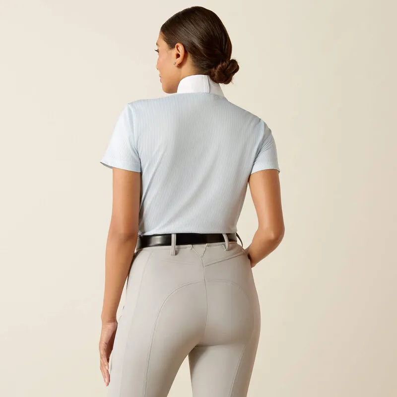 Ariat Womens Aptos Show Shirt - Blue Stripe-1