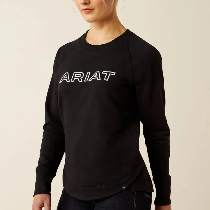 Ariat Womens Benicia T Sweatshirt - Black-1