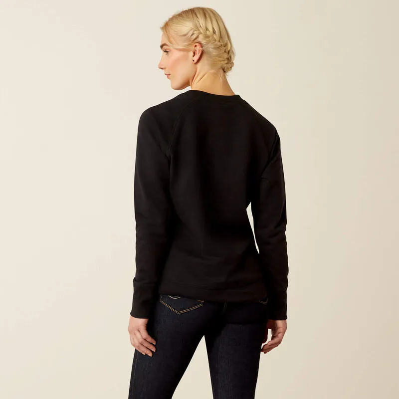 Ariat Womens Benicia T Sweatshirt - Black-2