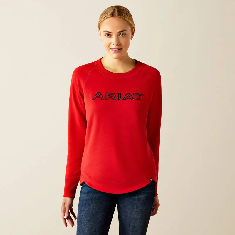 Ariat Woment Benicia T Sweatshirt - Red