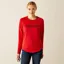 Ariat Woment Benicia T Sweatshirt - Red