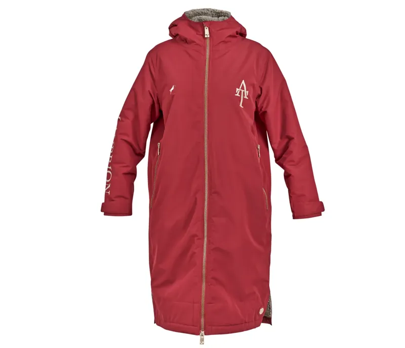 Aubrion Team Adults All Weather Robe - Red-4