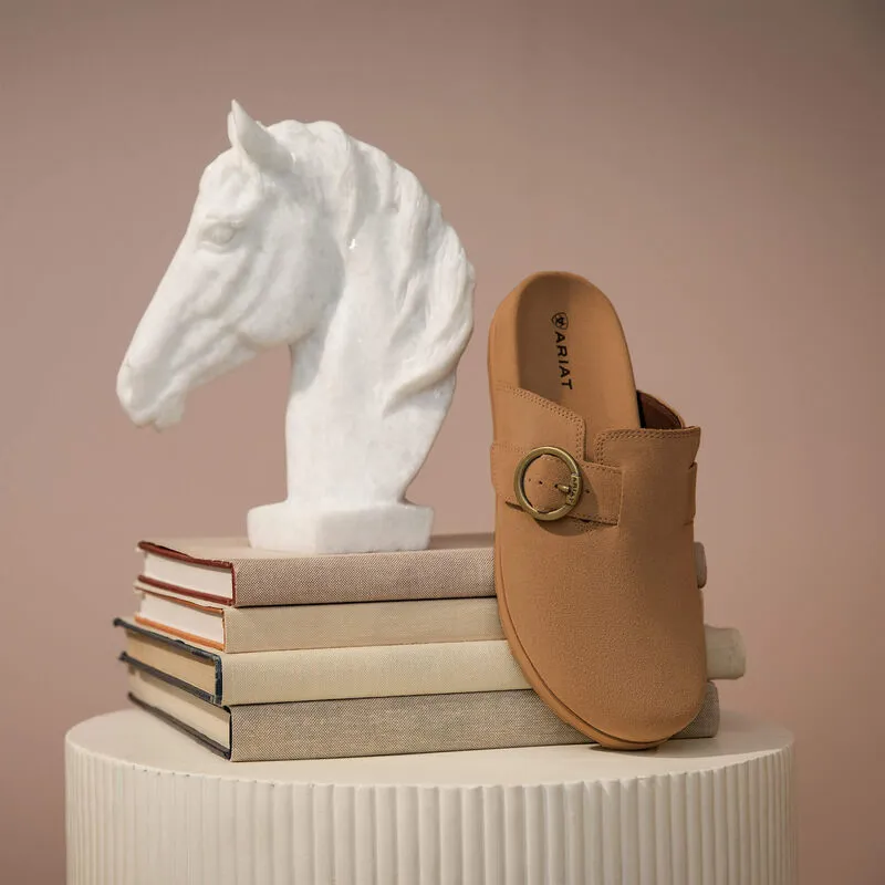 Ariat Womens Country Mule - Caramal Suede-1