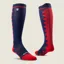 Ariat AriatTek Devon Performance Tall Sock - Navy/Red