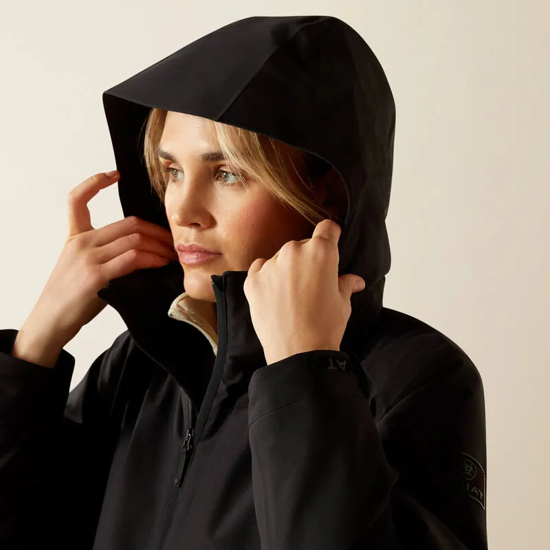 Ariat Womens Outer Banks Waterproof Jacket H20 - Black-3
