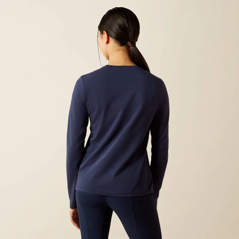 Ariat Youth Liberty Jump Long Sleeve T-Shirt - Navy-1