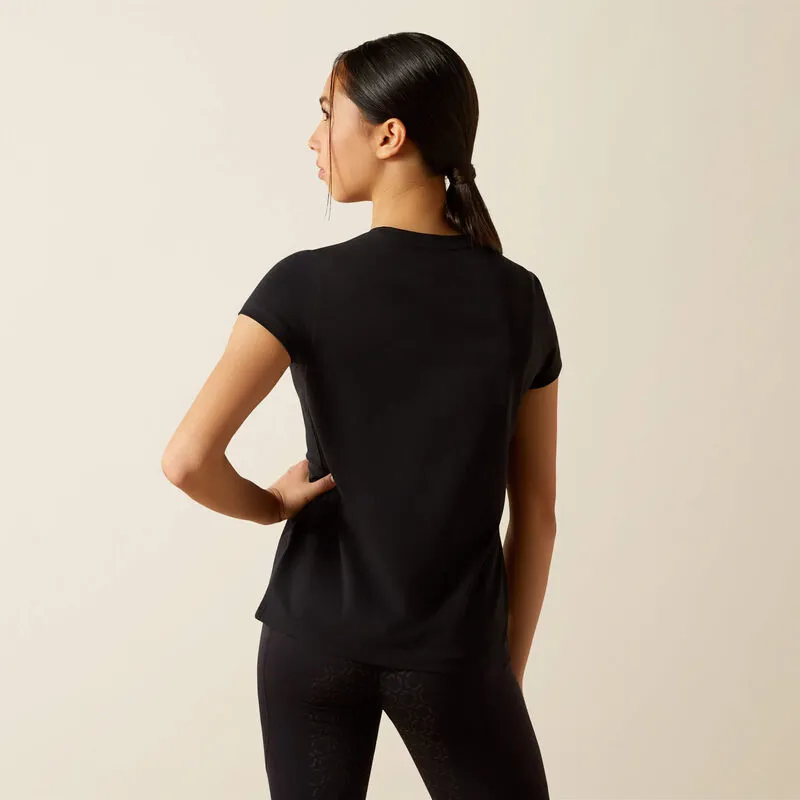 Ariat Youth Ritzy Logo Short Sleeve T-Shirt - Black-1