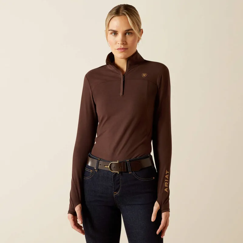 Ariat Womens Lowell 3.0 1/4 Zip Baselayer - Java