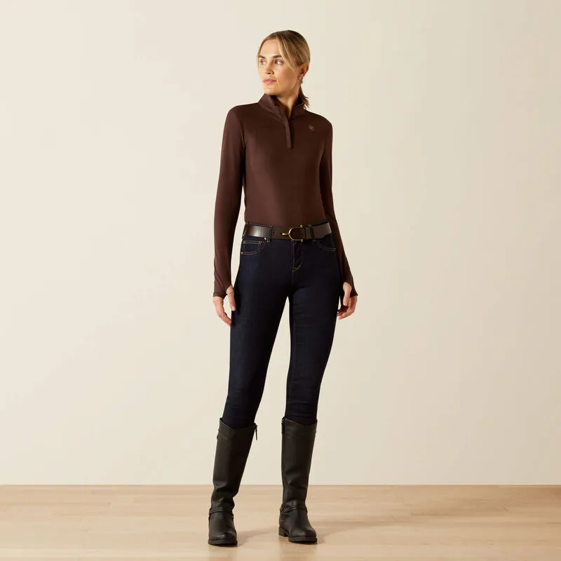 Ariat Womens Lowell 3.0 1/4 Zip Baselayer - Java-3