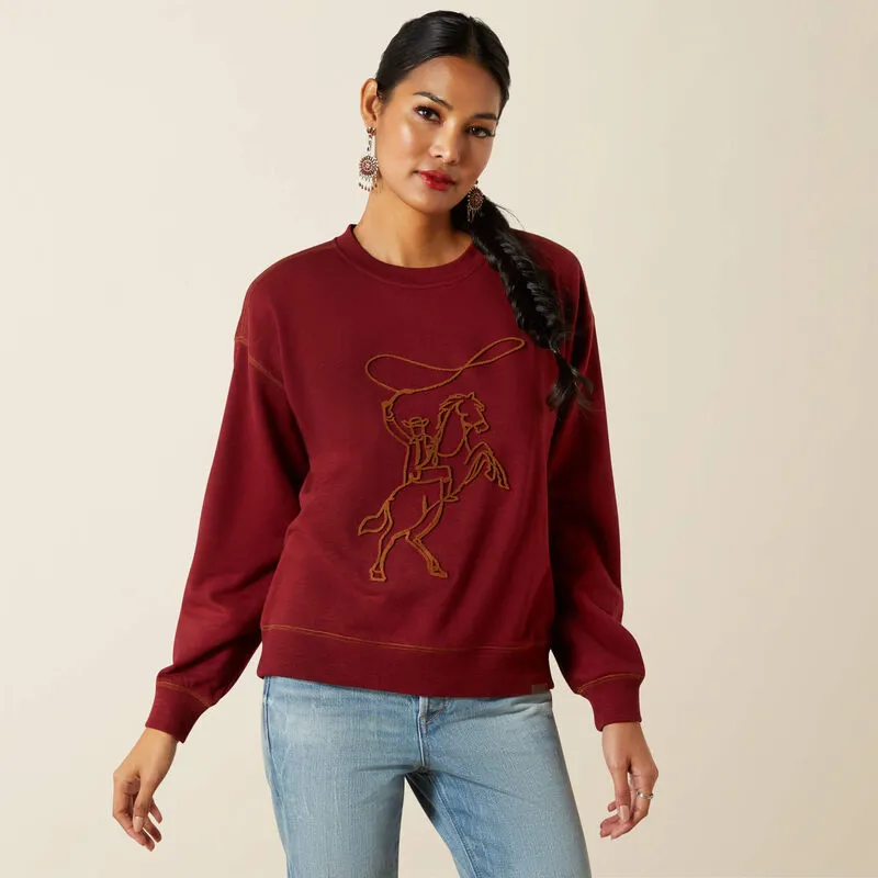 Ariat Lasso Sweatshirt - Cabernet