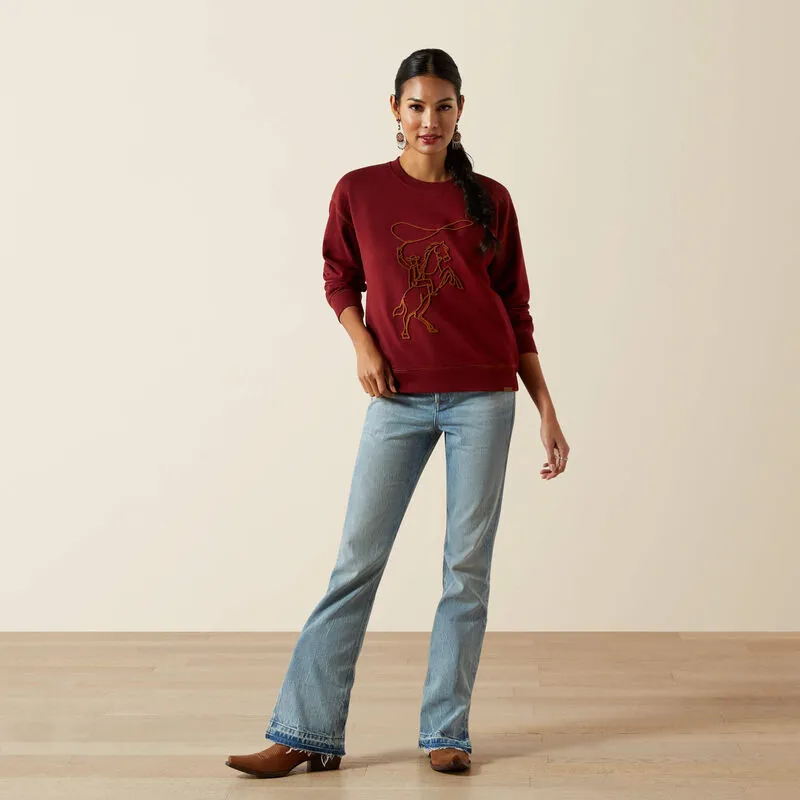Ariat Lasso Sweatshirt - Cabernet-2