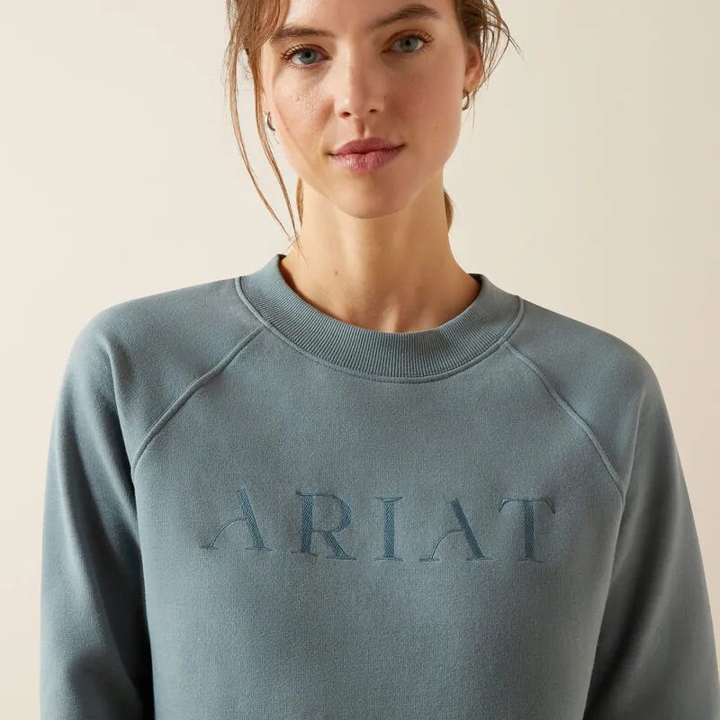 Ariat Womens Martine Sweatshirt -Steel Sage-3