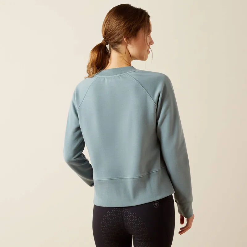 Ariat Womens Martine Sweatshirt -Steel Sage-1