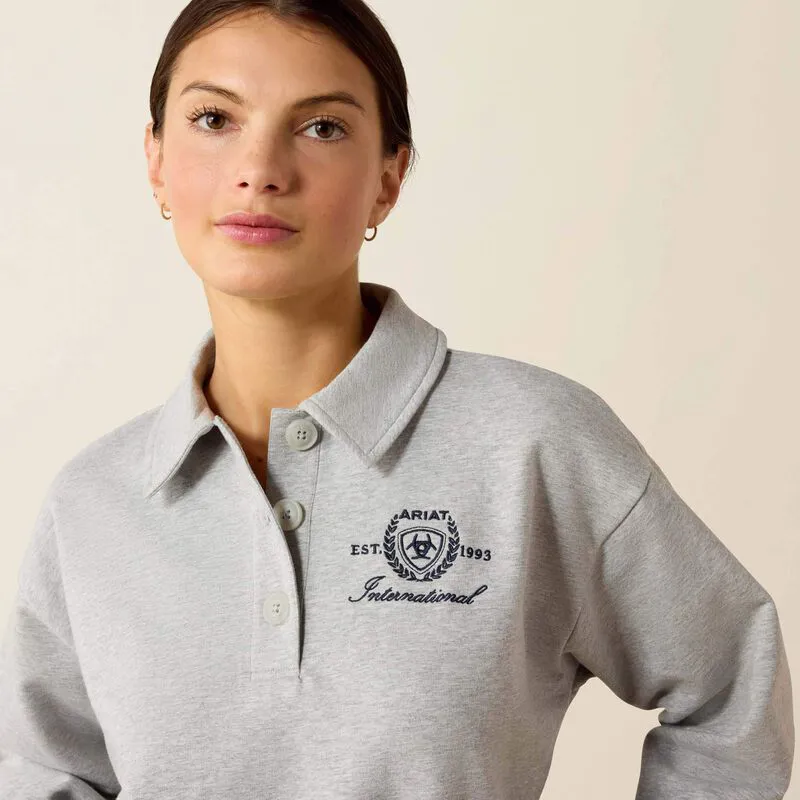 Ariat Womens Lovett Sweatshirt - Heather Grey-3