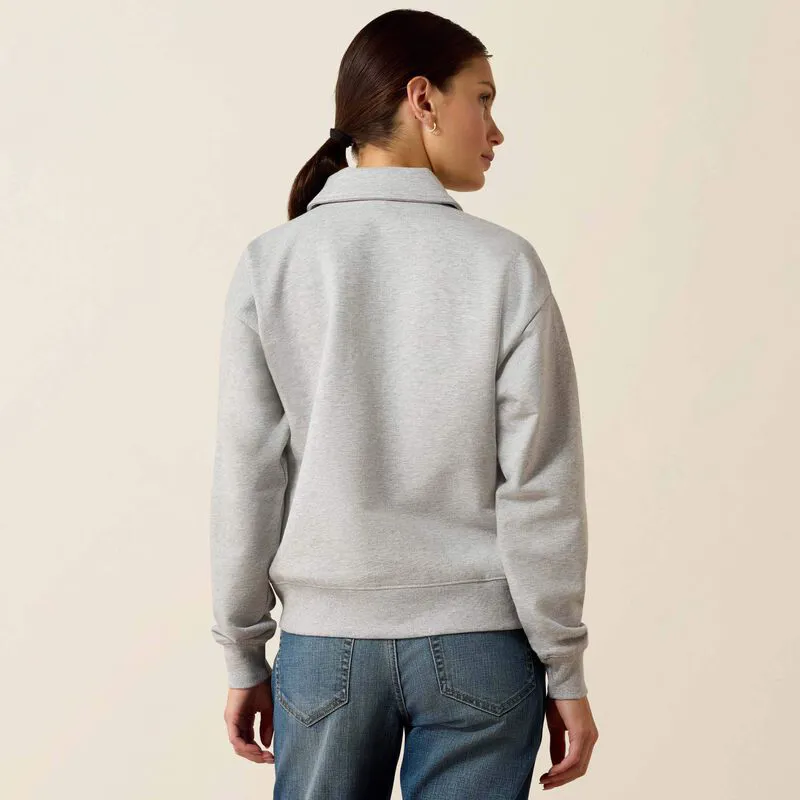Ariat Womens Lovett Sweatshirt - Heather Grey-1