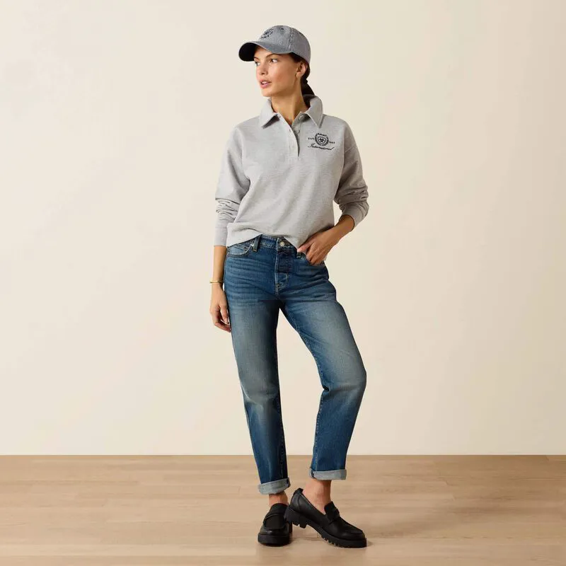 Ariat Womens Lovett Sweatshirt - Heather Grey-2