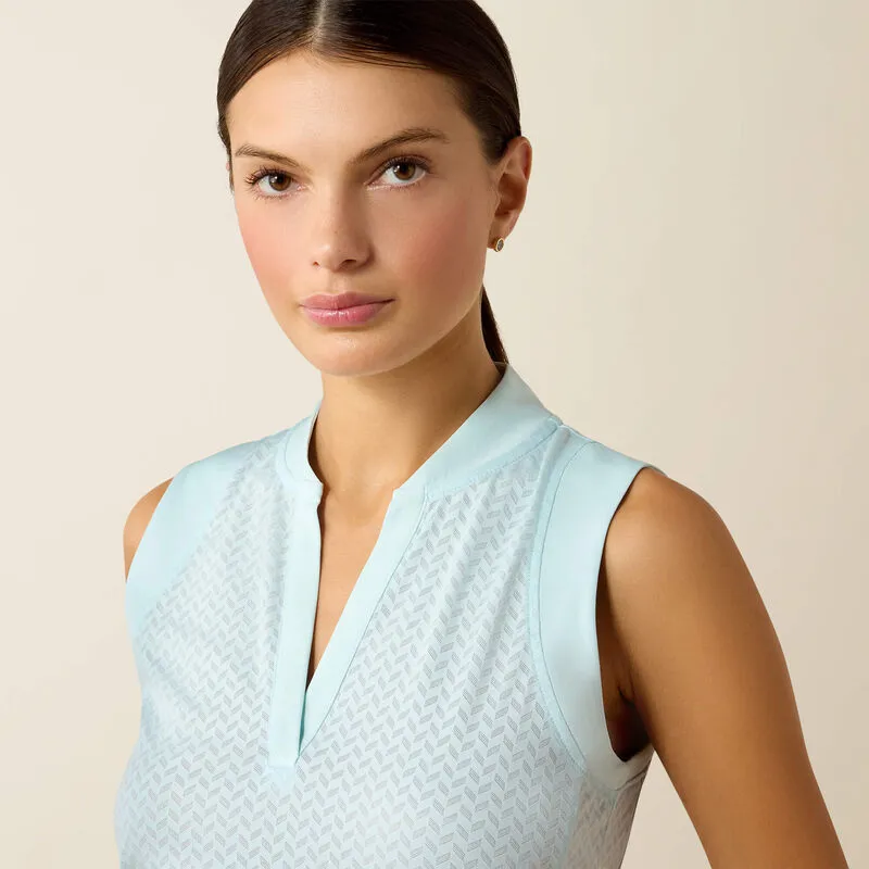 Ariat Womens Mesa Sleeveless BaseLayer - Starlight Blue-3