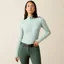 Ariat Womens Solveil 1/2 Zip Long Sleeve Base Layer - Blue Surf