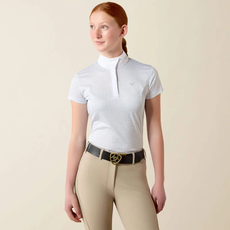 Ariat Youth Aptos Short Sleeve Show Shirt - Riviera Check