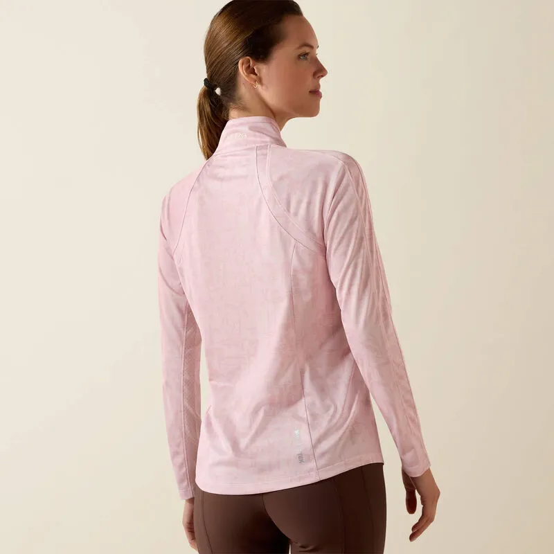 Ariat Womens Sunstopper 3.0 Long Sleeve Base Layer - Sepia Rose Horse Park-1