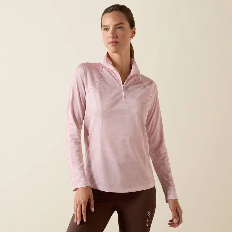 Ariat Womens Sunstopper 3.0 Long Sleeve Base Layer - Sepia Rose Horse Park