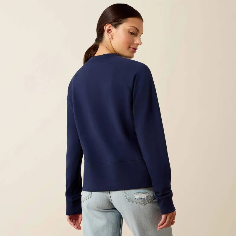 Ariat Womens Martine Sweatshirt - NavyT-2
