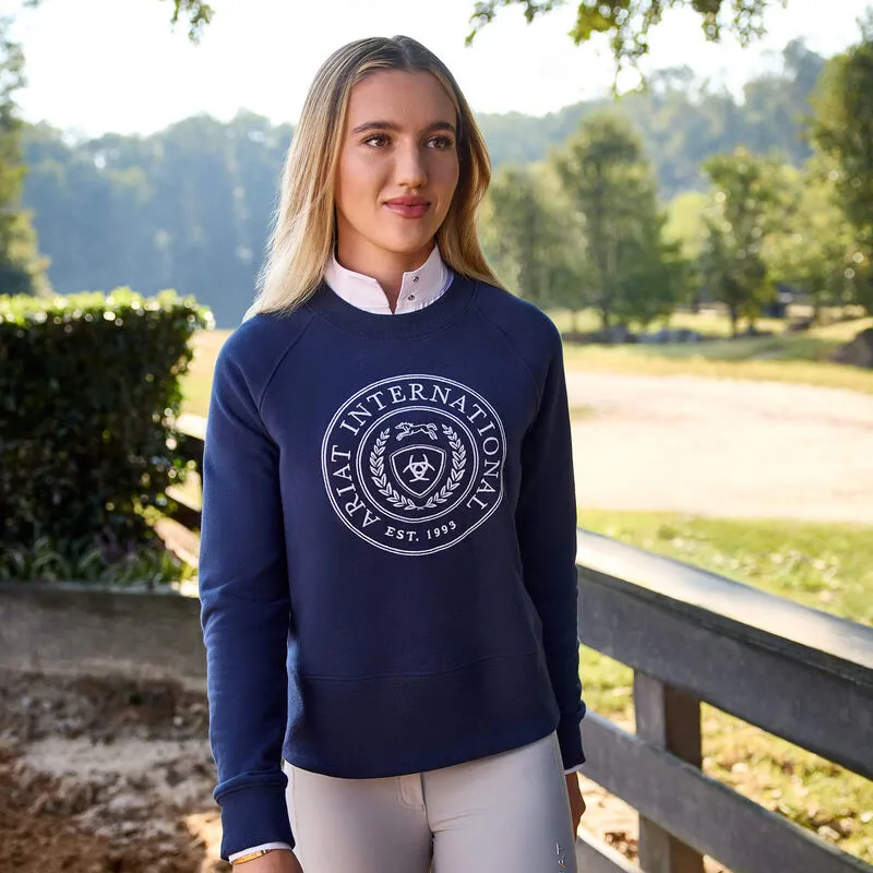 Ariat Womens Martine Sweatshirt - NavyT-1