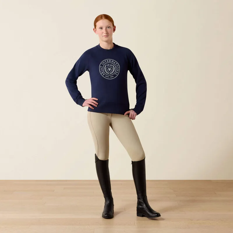 Ariat Youth Martine Sweatshirt - NavyT-2