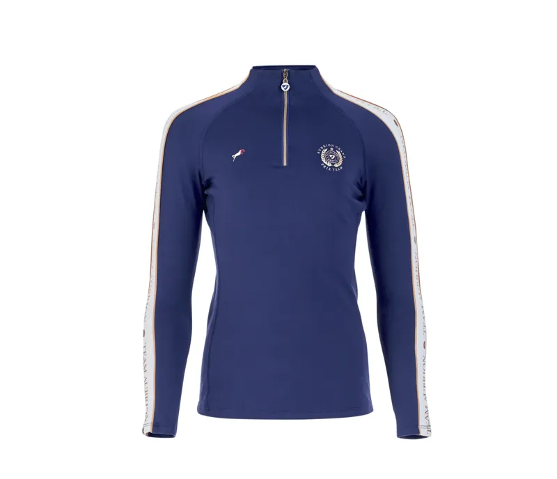 Aubrion Team Long Sleeve Base Layer - NAVY-1