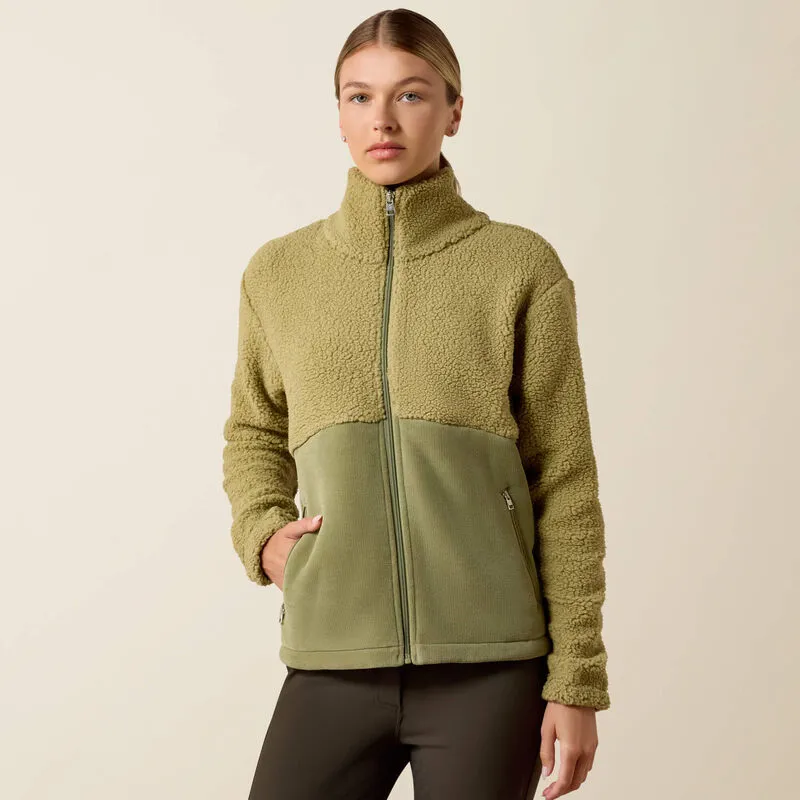 Ariat Laviolette Full Zip Sweatshirt - Oil Green