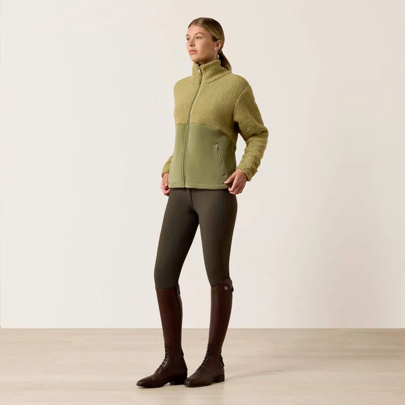 Ariat Laviolette Full Zip Sweatshirt - Oil Green-2