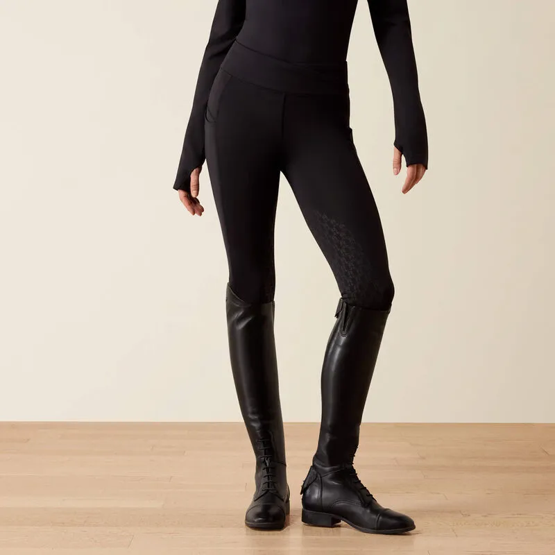 Ariat Womens Avail 2.0 Half Grip Riding Tights - Black