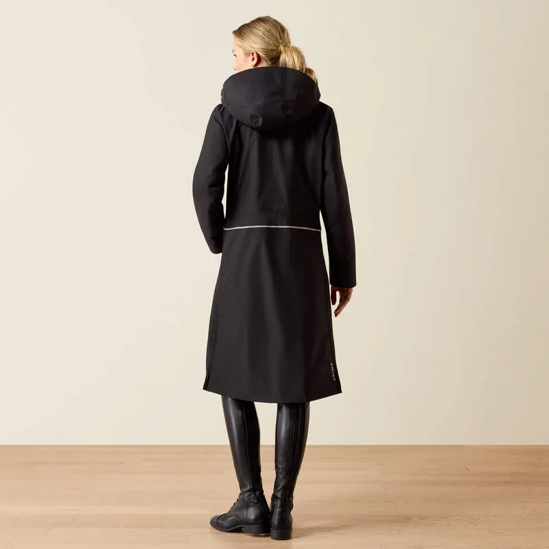 Ariat Womens Long Rider Waterproof Coat - Black-1