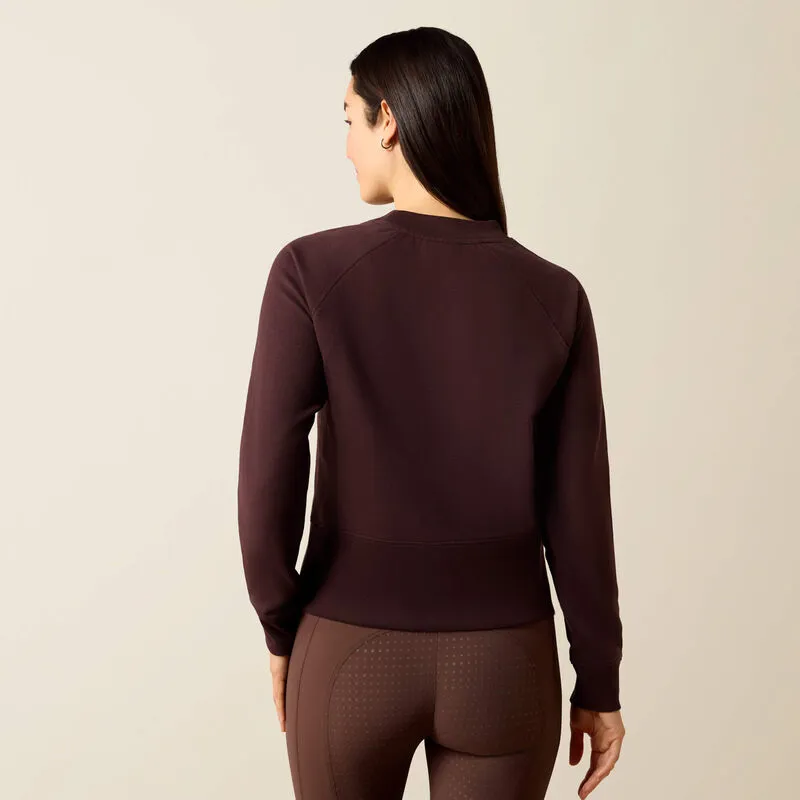Ariat Womens Martine Sweatshirt - Chocolate/Plum-3