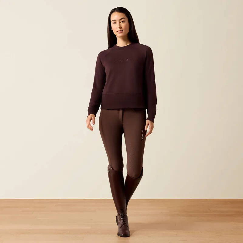 Ariat Womens Martine Sweatshirt - Chocolate/Plum-4