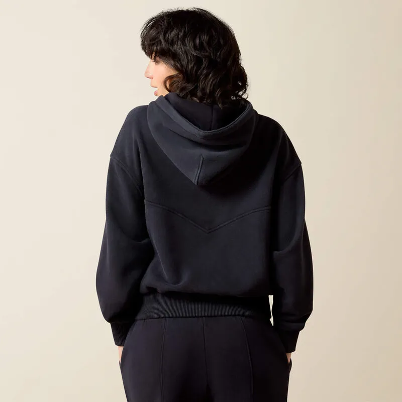 Ariat Womens Compass 1/2 Zip Sweatshirt - Black-1