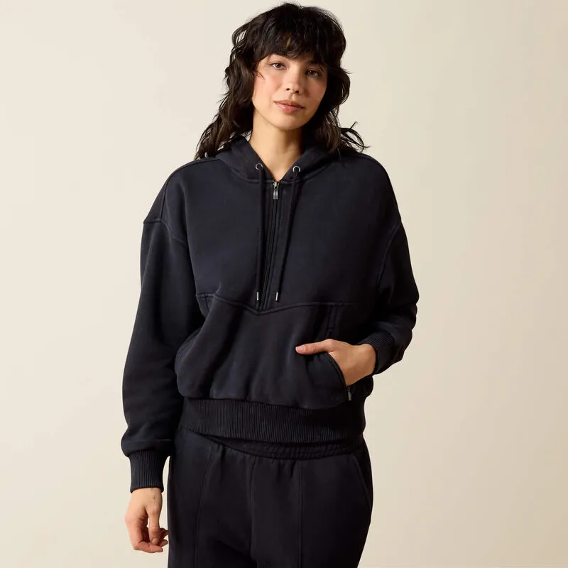 Ariat Womens Compass 1/2 Zip Sweatshirt - Black