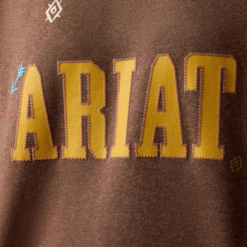 Ariat Womens Essential Crew Sweatshirt - Chicory Coffee Heather-5