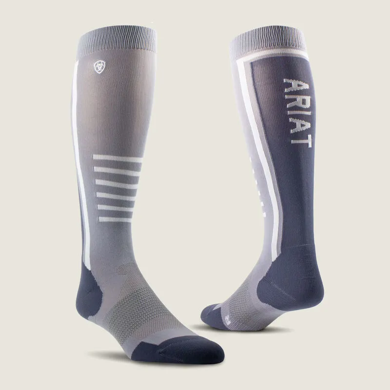 AriatTek Slimline Performance Socks - Grey/Black
