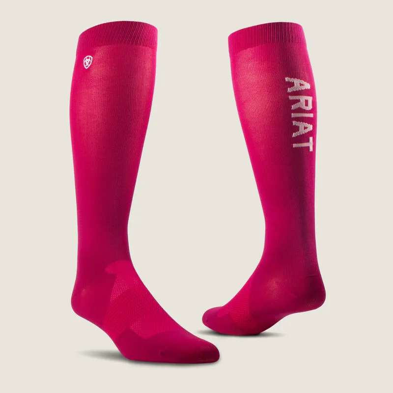 AriatTEK Essential Performance Sock - Burgundy