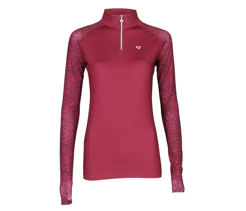 Aubrion Hyde Park Base Layer Red PAISLEY