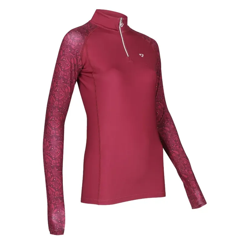 Aubrion Hyde Park Base Layer Red PAISLEY-3