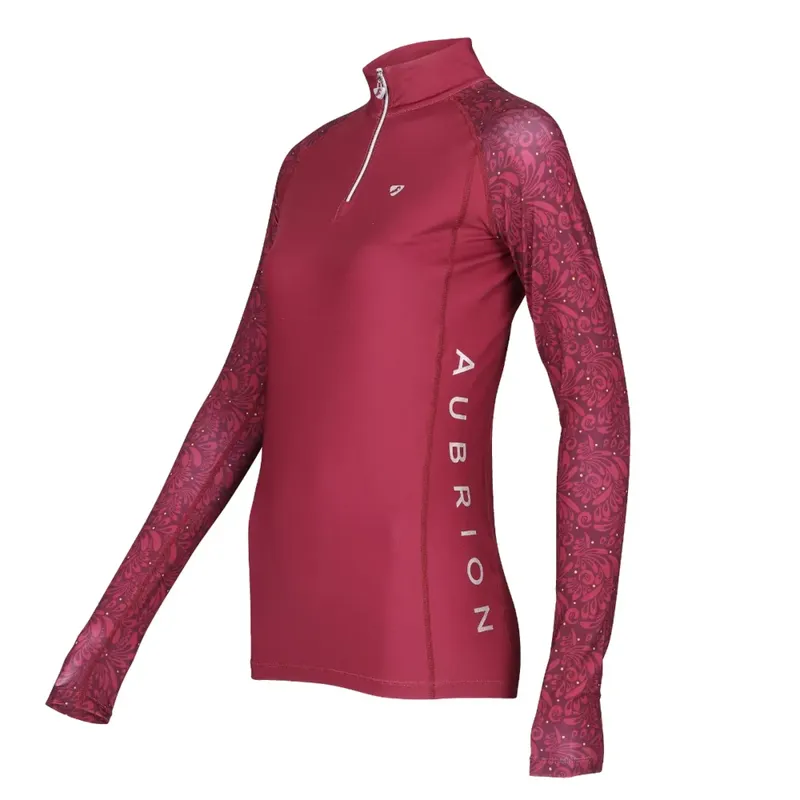 Aubrion Hyde Park Base Layer Red PAISLEY-4