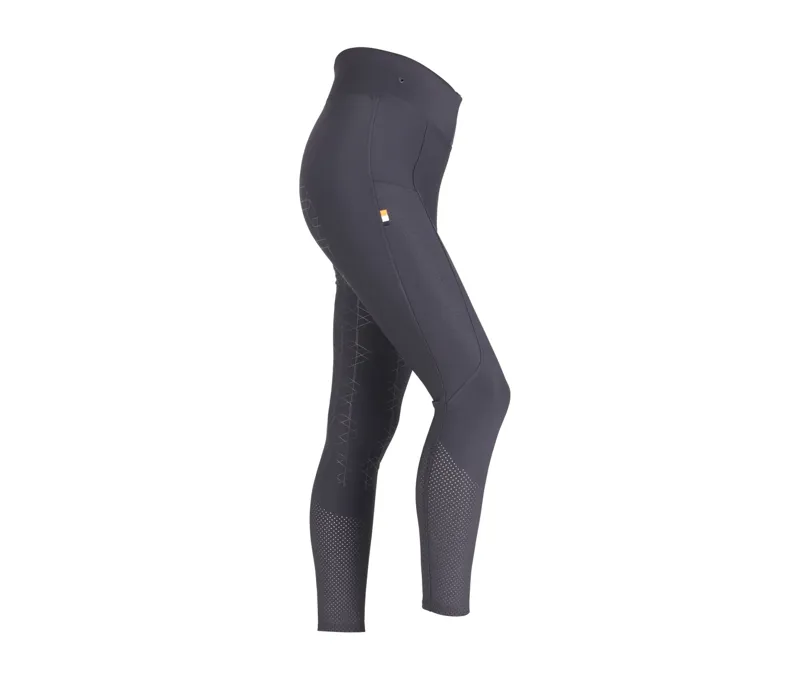 Shires Aubrion Optima Air Riding Tights - BLACK-1