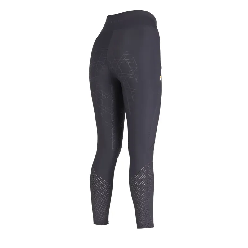 Shires Aubrion Optima Air Riding Tights - BLACK-4