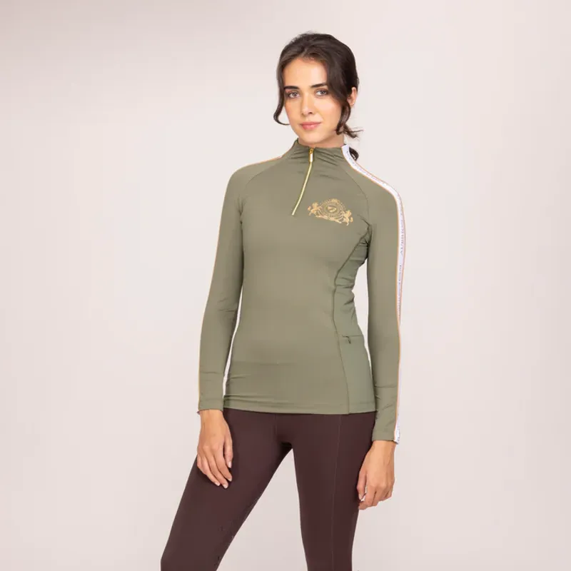 Aubrion Team Long Sleeve Base Layer - MOSS